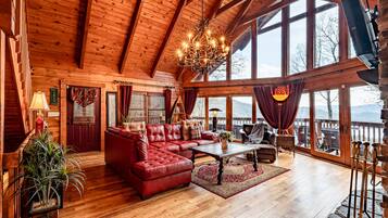 Hytte – premium, 3 soverom, spabadekar | Oppholdsrom