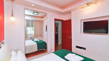 Economy appartement, 2 slaapkamers, keuken | 2 slaapkamers, een strijkplank/strijkijzer, gratis wifi, beddengoed