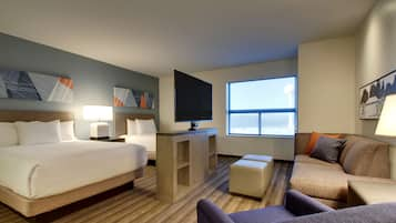 Studio Suite, 2 Queen Beds | Hypo-allergenic bedding, in-room safe, desk, laptop workspace