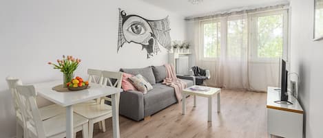 Apartment, City View | 1 bedroom, desk, iron/ironing board, free WiFi