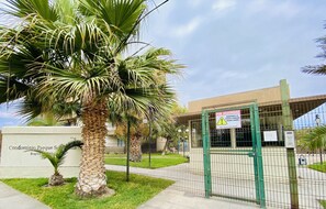 Façana frontal de l'allotjament