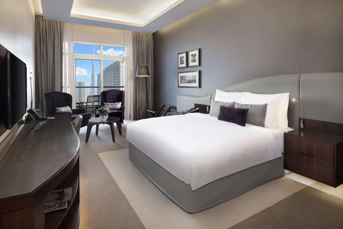 1 slaapkamer, luxe beddengoed, pillowtop-bedden, een minibar