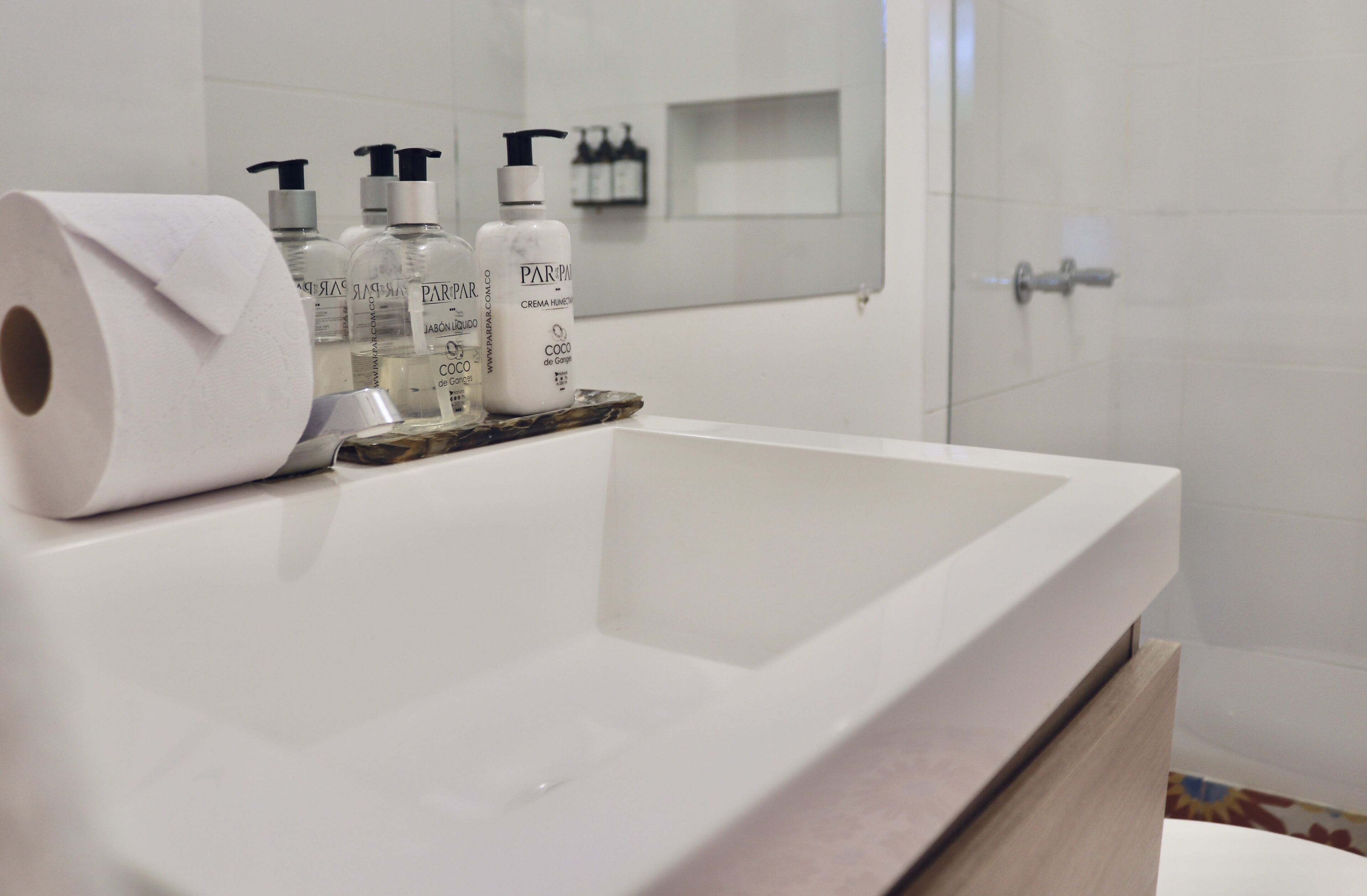 river house - standard double | bathroom | shower, free toiletries, hair dryer, towels