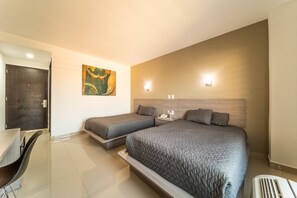 Double Room, 2 Double Beds | Desk, iron/ironing board, free WiFi, bed sheets
