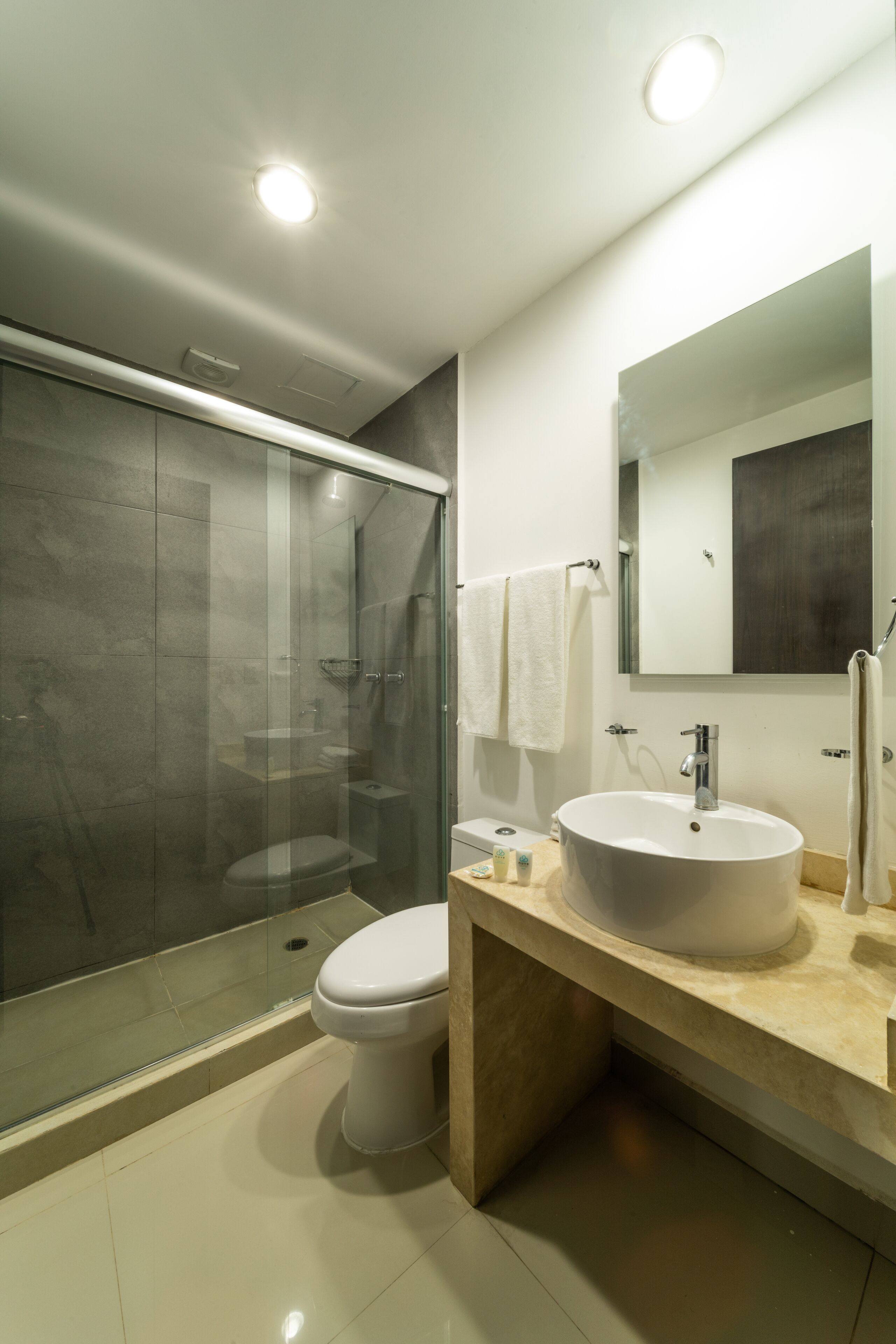 double room, 2 double beds | bathroom | shower, free toiletries, towels