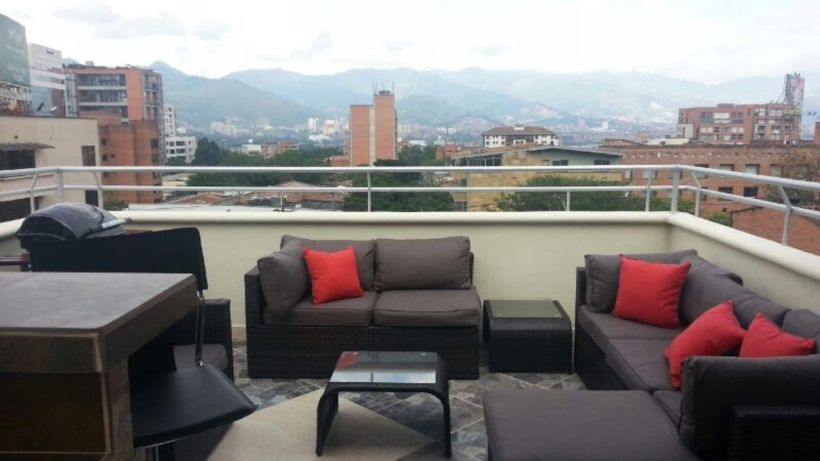 Penthouse Confort, 3 chambres, vue montagne (401) | Terrasse/Patio