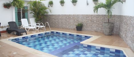 Indoor pool, outdoor pool