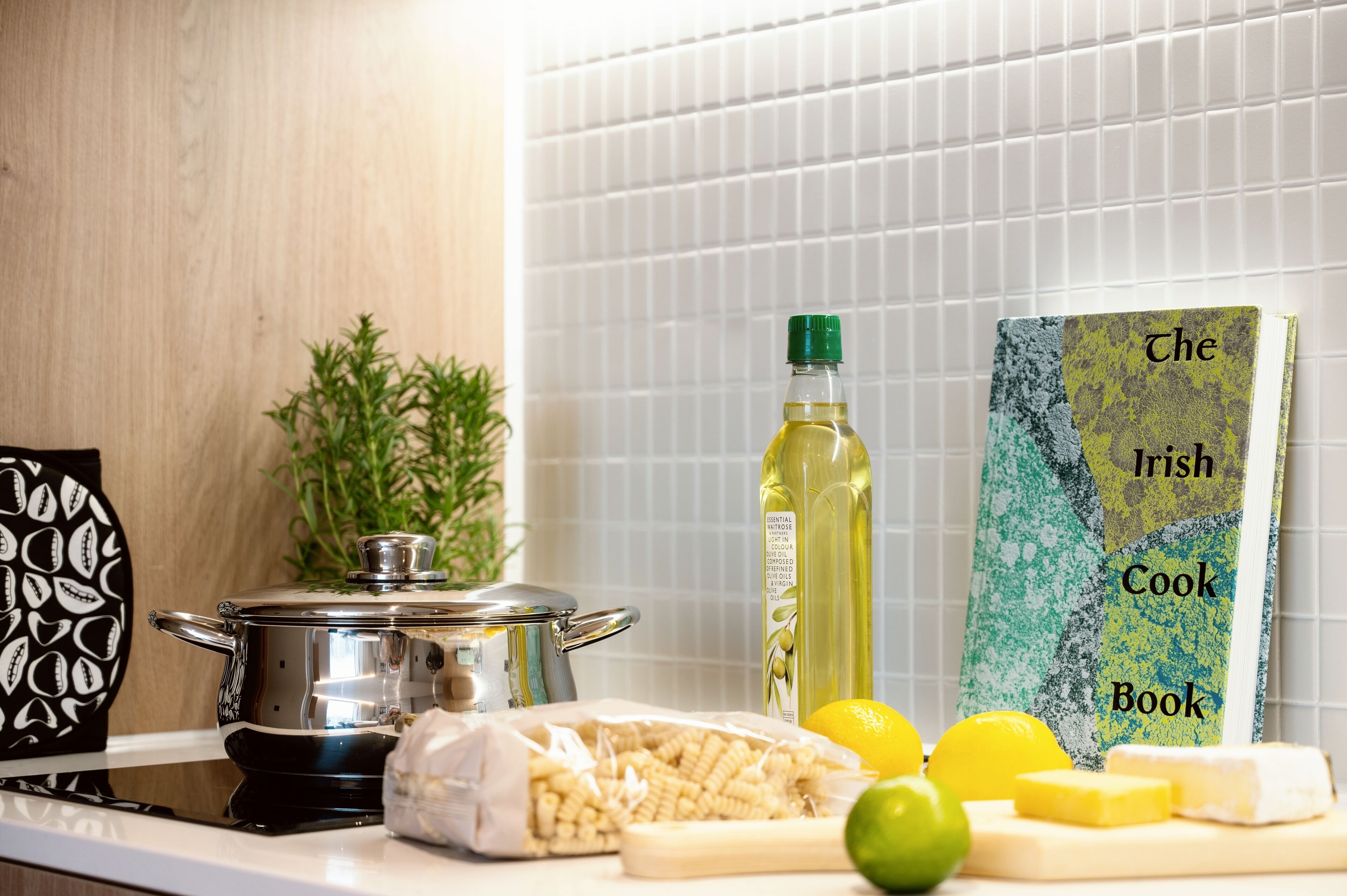 mini-fridge, espresso maker, coffee/tea maker, electric kettle