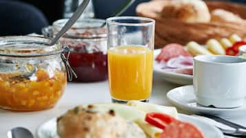 Daily buffet breakfast (DKK 65 per person)