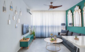 Superior-Apartment, 2 Schlafzimmer | 2 Schlafzimmer, hochwertige Bettwaren, individuell dekoriert