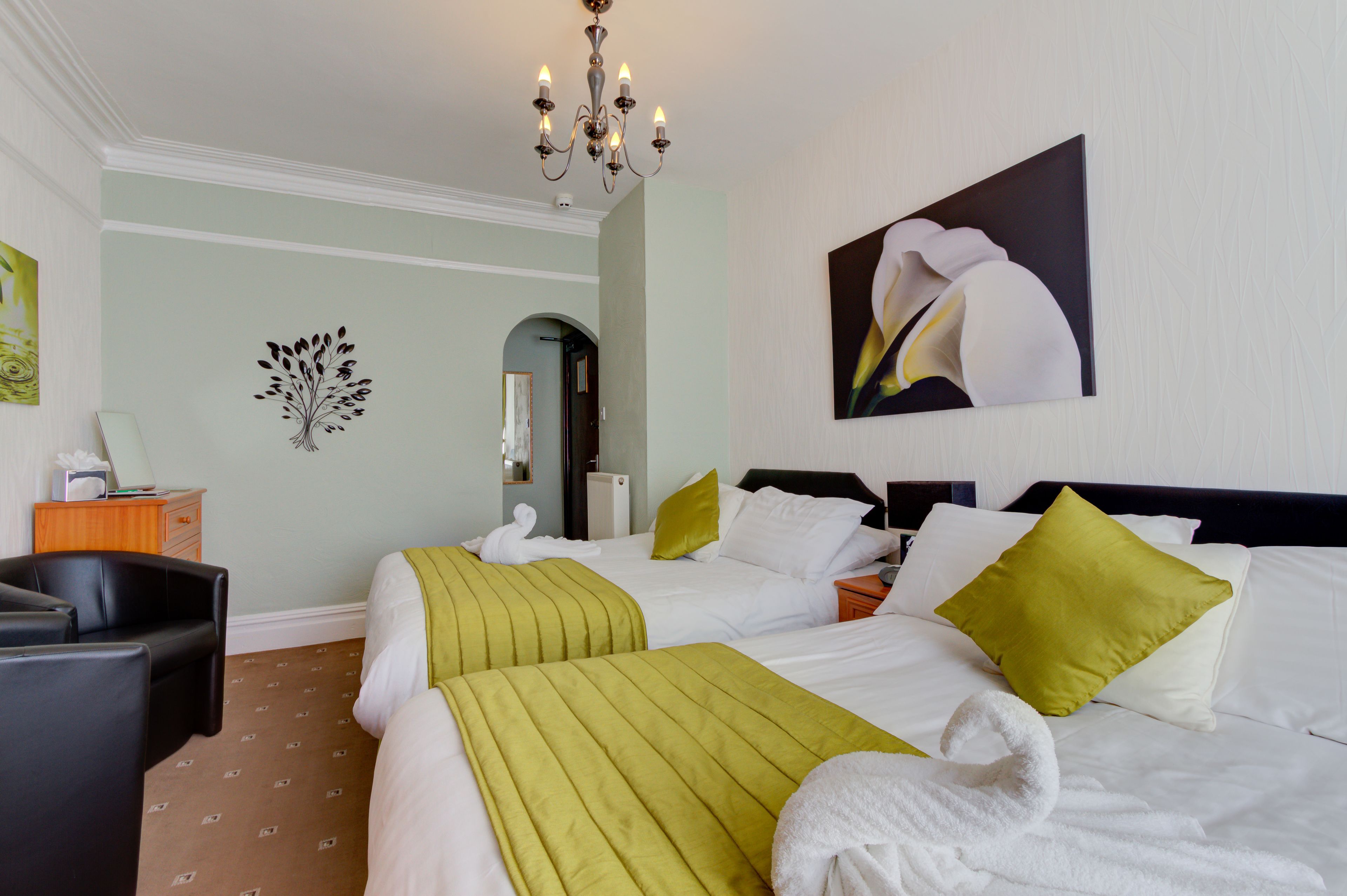 Superior Quadruple Room, 2 Double Beds | Individually decorated, desk, blackout curtains, iron/ironing board