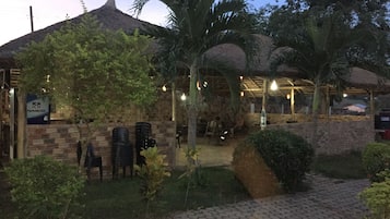 Breakfast, lunch served; local and international cuisine, garden views