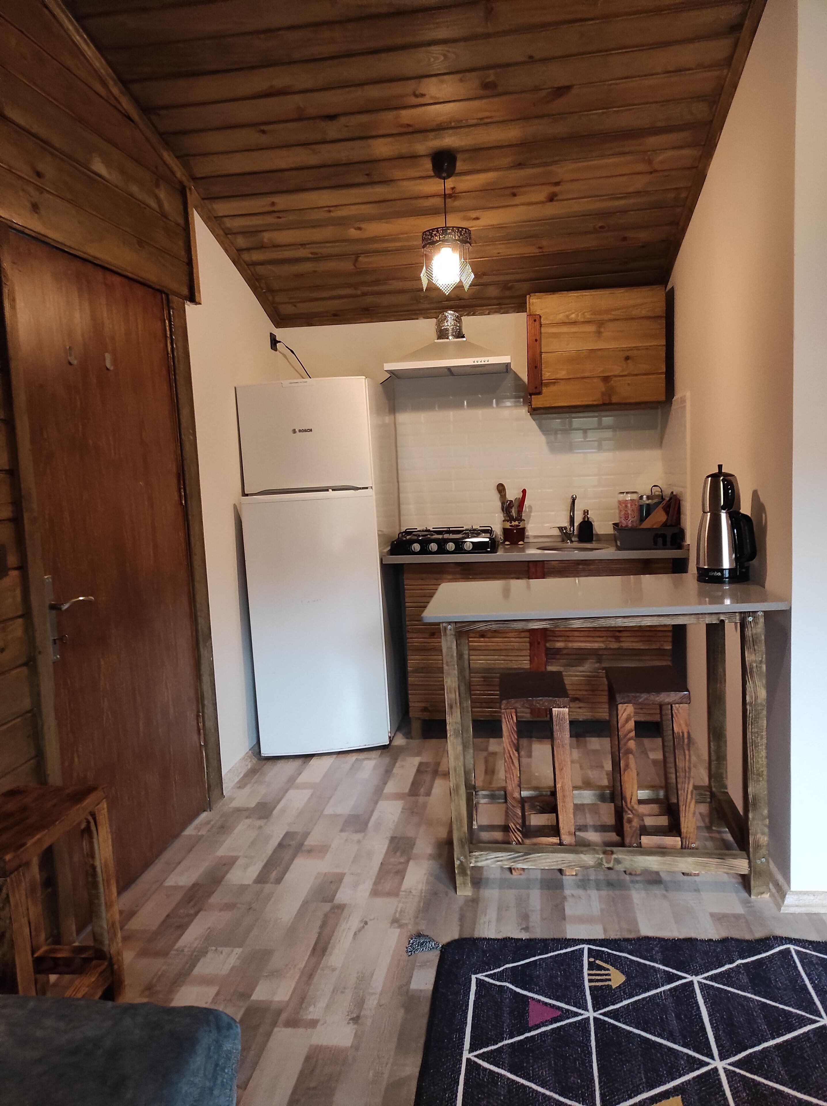 family chalet | private kitchen | cleaning supplies