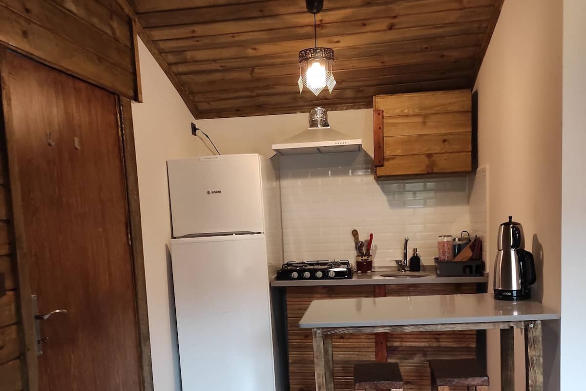 family chalet | private kitchen | cleaning supplies