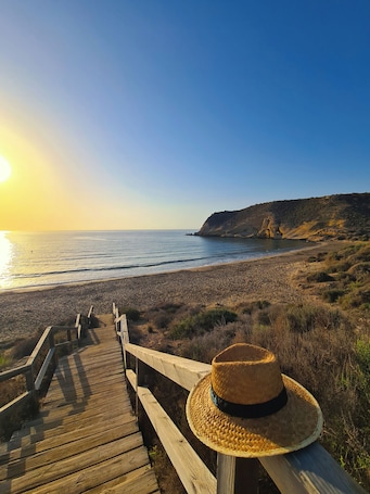 On the beach, scuba diving, snorkeling, sailing