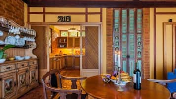 Opções para refeição no quarto