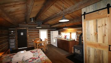 Porcupine Cabin | 1 bedroom, individually decorated, individually furnished, bed sheets