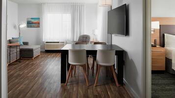 Desk, blackout drapes, iron/ironing board, cribs (free)