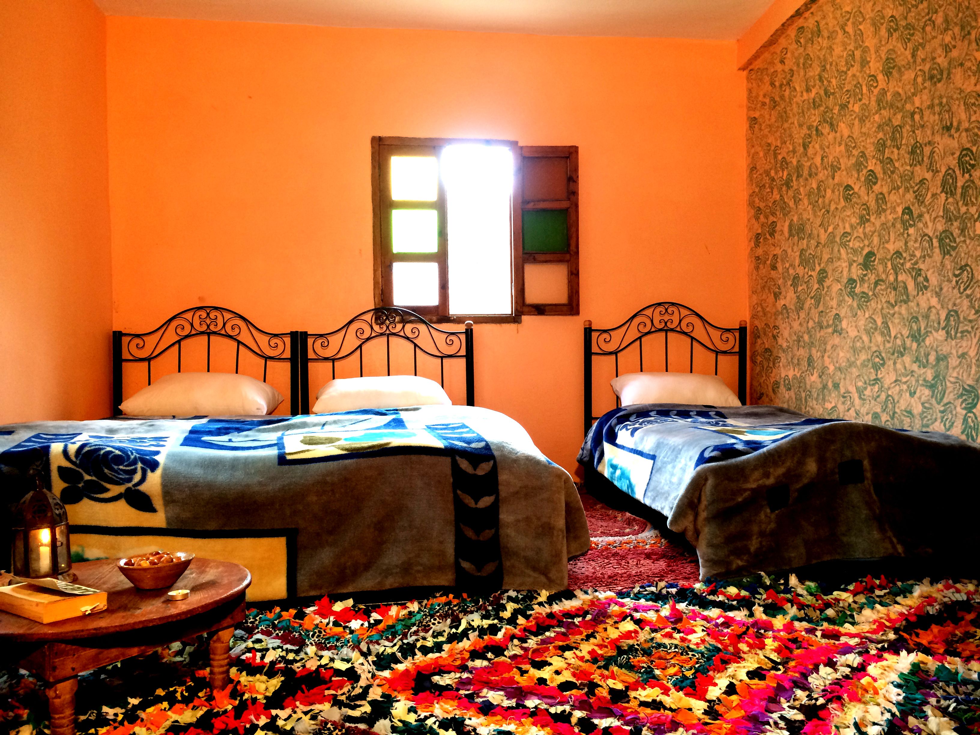 Triple Room | Blackout curtains, iron/ironing board