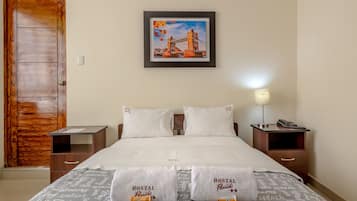 Deluxe Double Room, City View | Desk, iron/ironing board, free WiFi, bed sheets