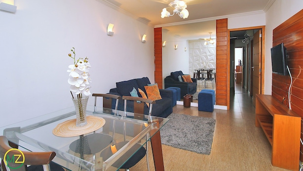 Classic Studio, 1 Bedroom, Kitchen | Living area | LCD TV - MZ Apartments Prado I (Rio de Janeiro)