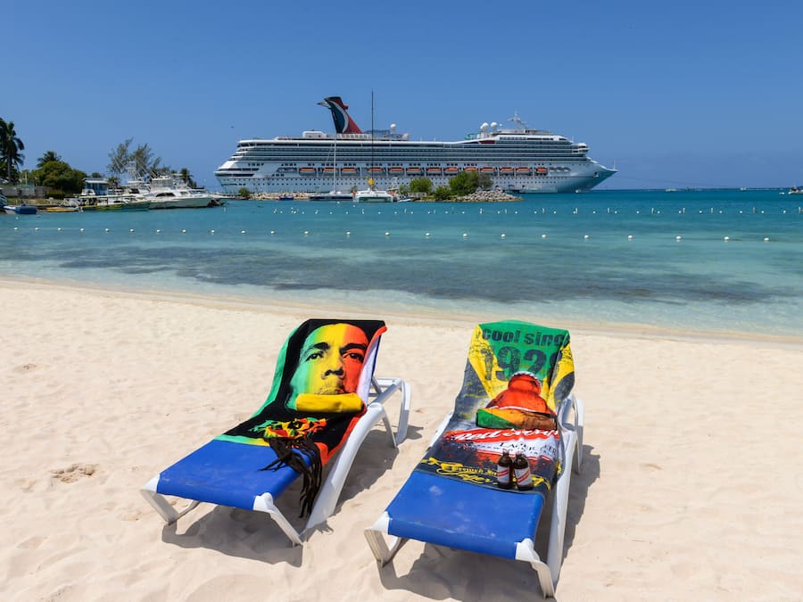 On the beach, white sand