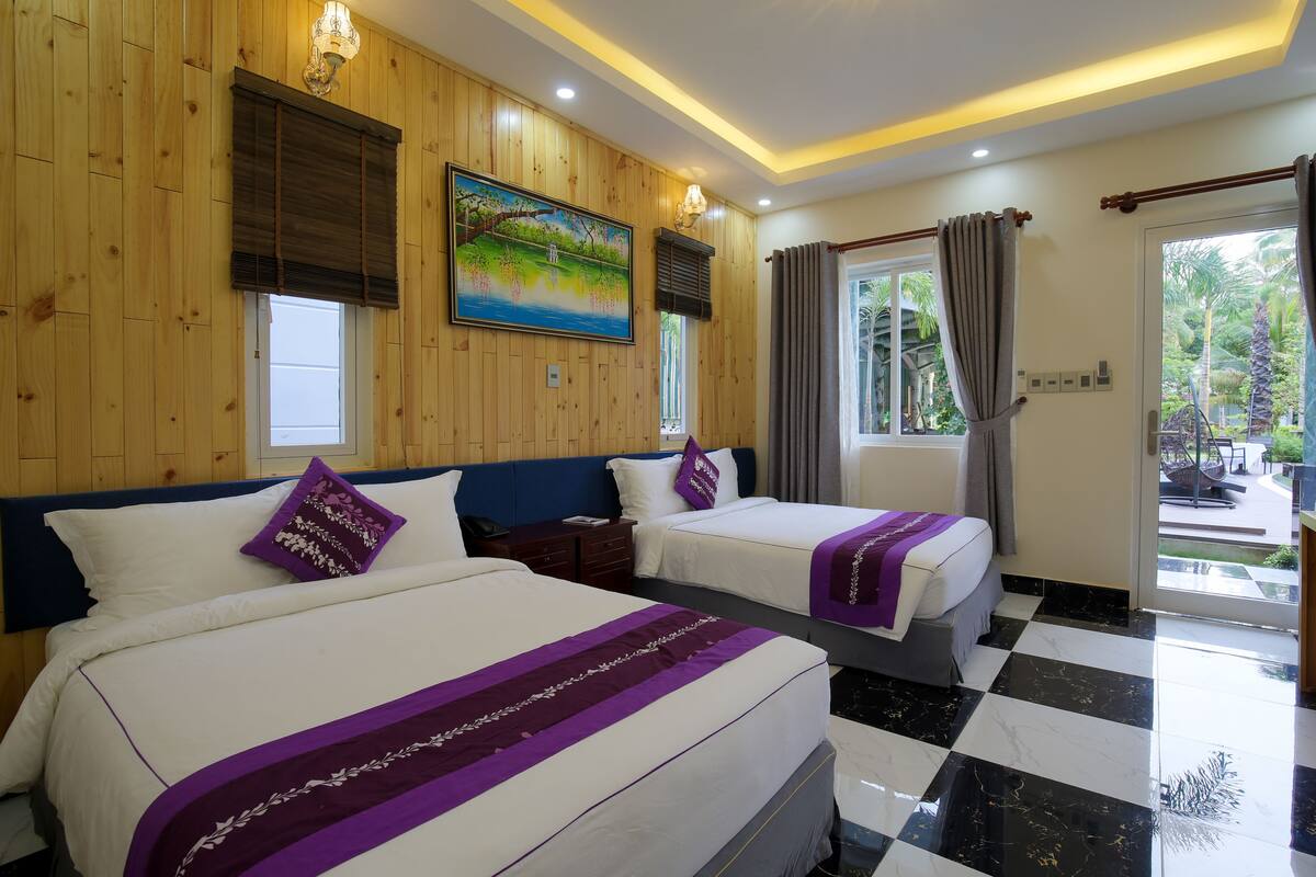 Deluxe-Zweibettzimmer, 2 Einzelbetten, Poolblick