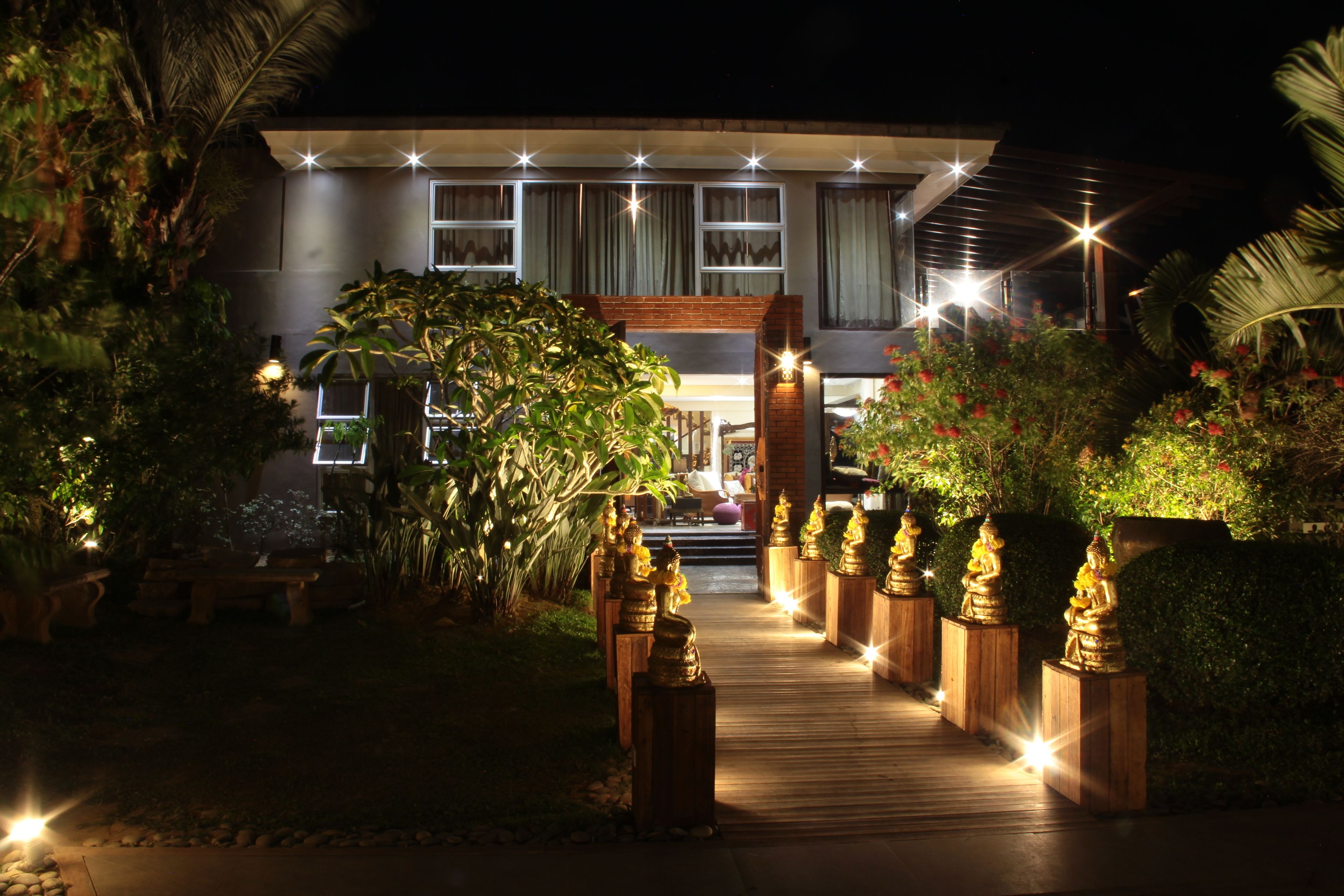 Front of property – evening/night