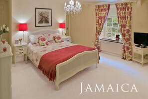 Luxury Double Room (Jamaica) | Desk, iron/ironing board, free WiFi, bed sheets - Caroe Farmhouse (Camelford)