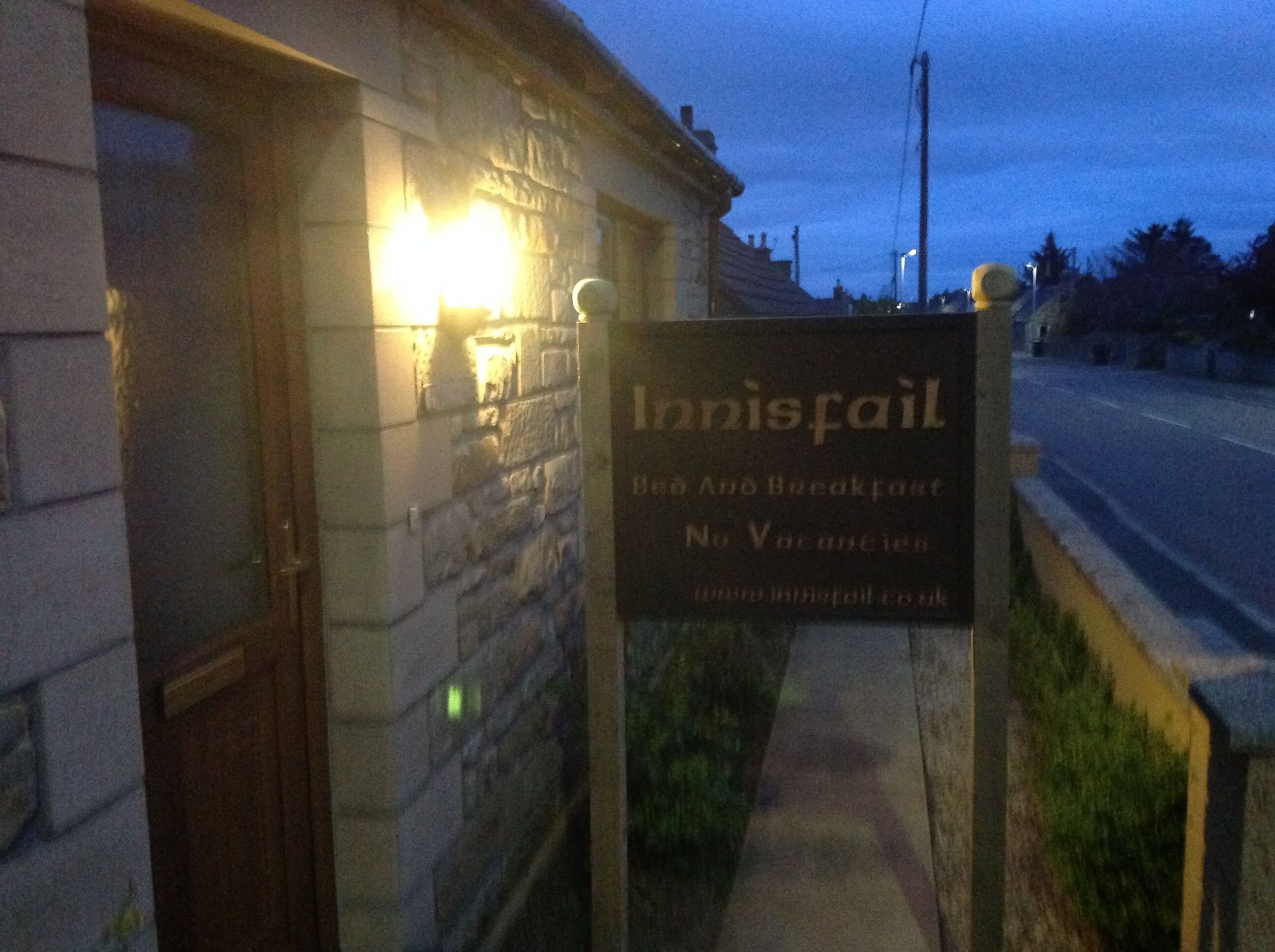 Front of property – evening/night