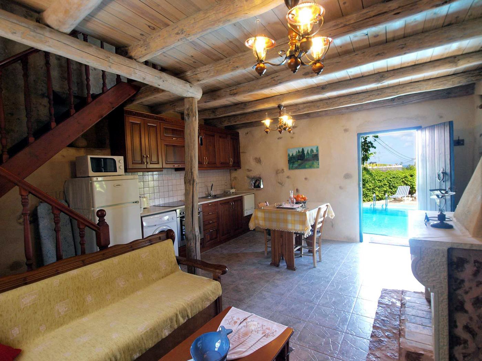 奢華別墅, 1 間臥室, 海景 | 起居區 | 32-吋平面電視、衛星頻道、電視、 DVD 播放機