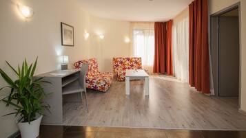 Basic Apartment, 1 Bedroom, Balcony | Living area | TV