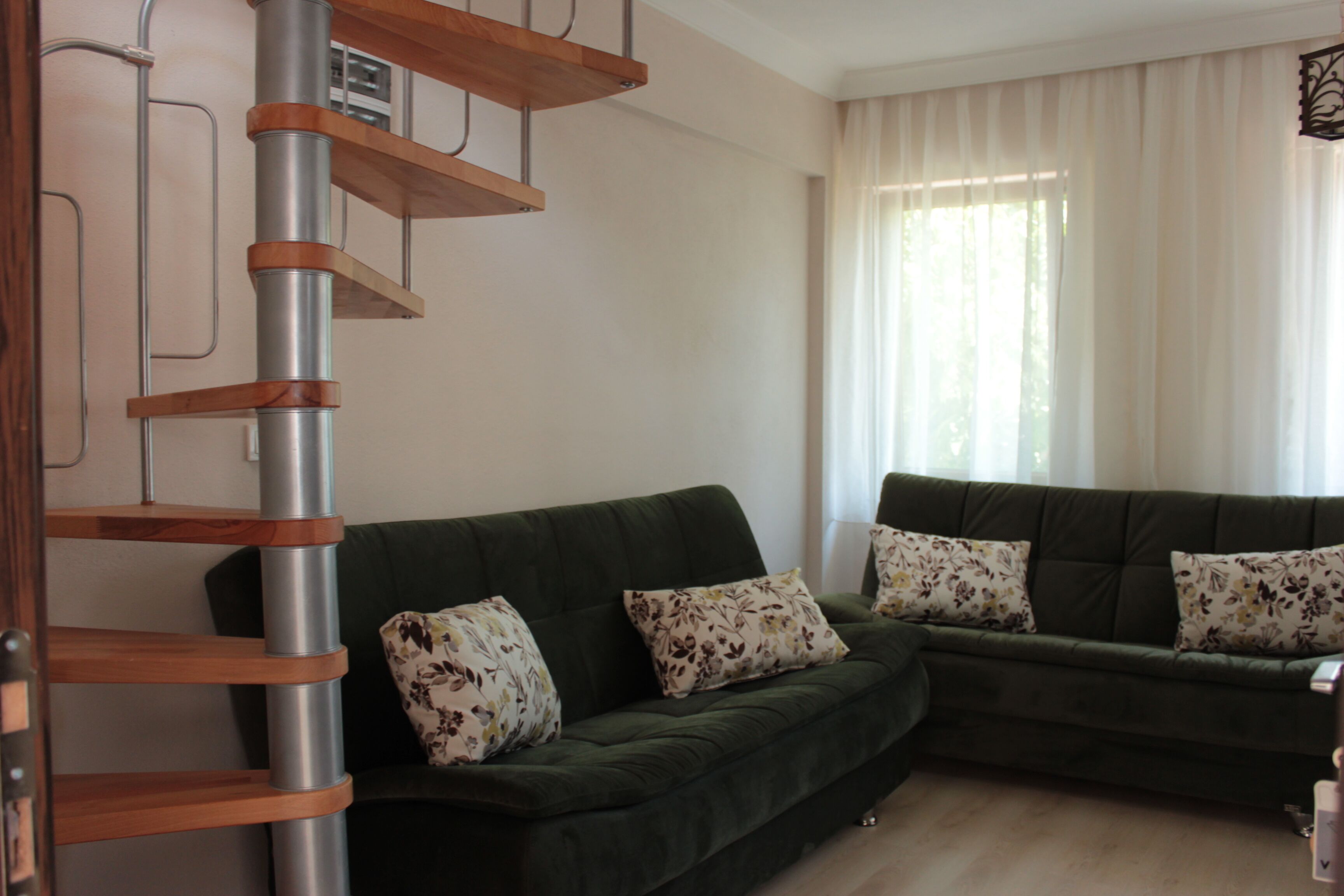 duplex, non smoking | living area | lcd tv