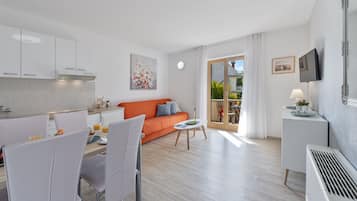 Appartement, 1 chambre, balcon, vue mer | Cuisine privée