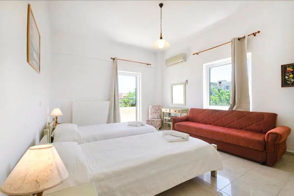 Apartment, Kitchen, Beachside | 2 bedrooms, in-room safe, iron/ironing board, free cribs/infant beds - Despina Villa and Apartments (Chania)