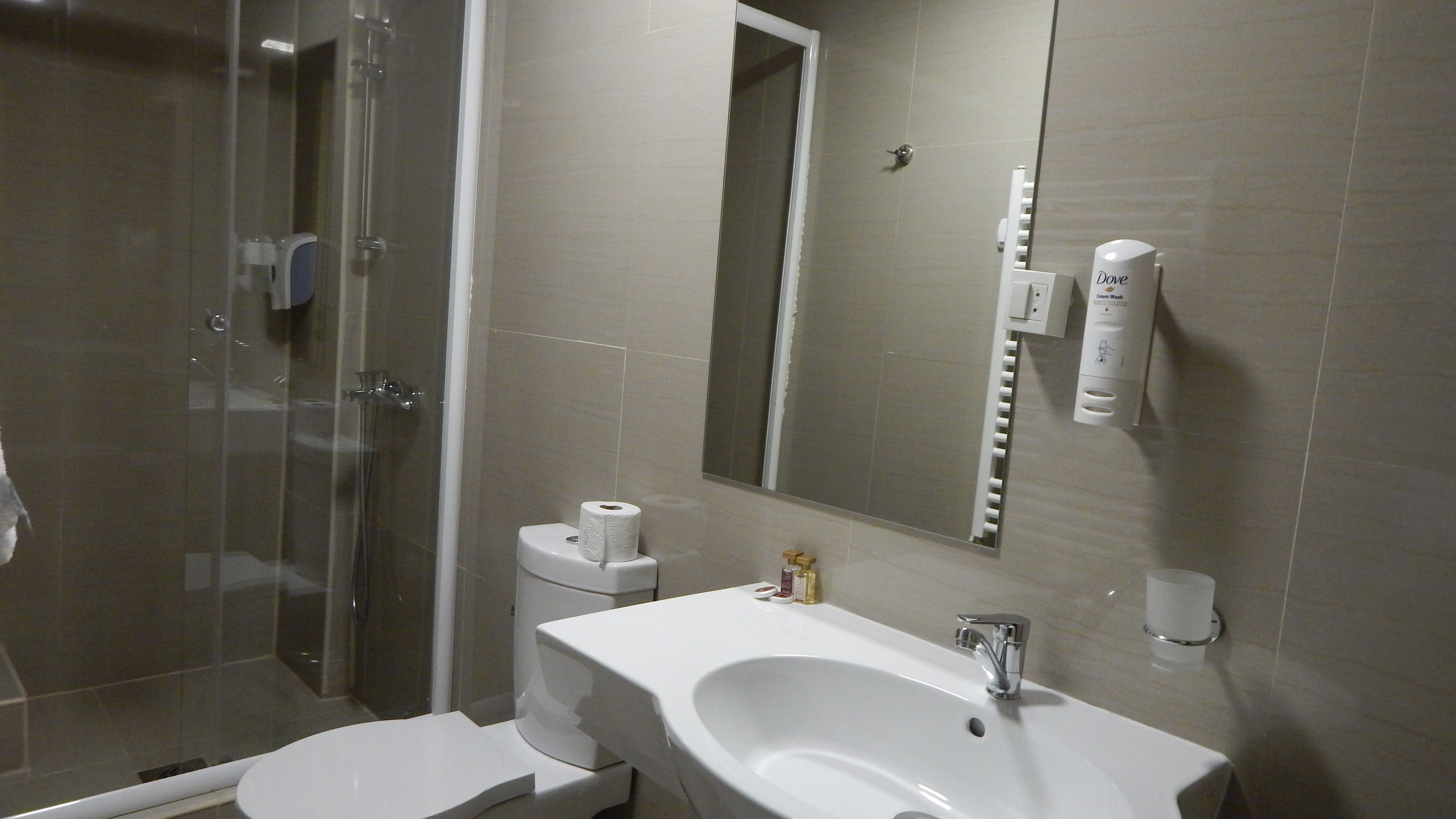 Standard Double Room, 1 Double Bed, City View | Bathroom | Shower, free toiletries, hair dryer