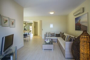Villa, 4 Bedrooms, Sea View | Living room | Flat-screen TV, DVD player - Protaras Sirina Bay Villa 137A (Paralimni)