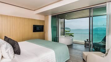 Premier Room, Beachfront | Premium bedding, minibar, in-room safe, individually furnished