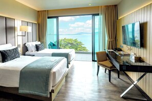 Premier Twin Room, Sea View | Premium bedding, minibar, in-room safe, individually furnished - My Beach Resort Phuket (Wichit)
