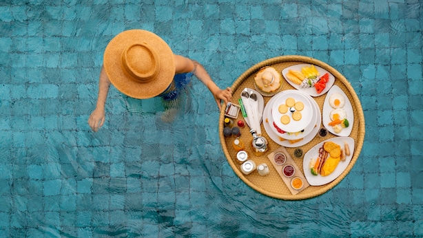 2 outdoor pools, open 8:00 AM to 7:00 PM, pool umbrellas, sun loungers - My Beach Resort Phuket (Wichit)