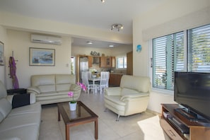 Deluxe Villa, 3 Bedrooms | Living area | Flat-screen TV - Protaras Villa Jovanna (Paralimni)