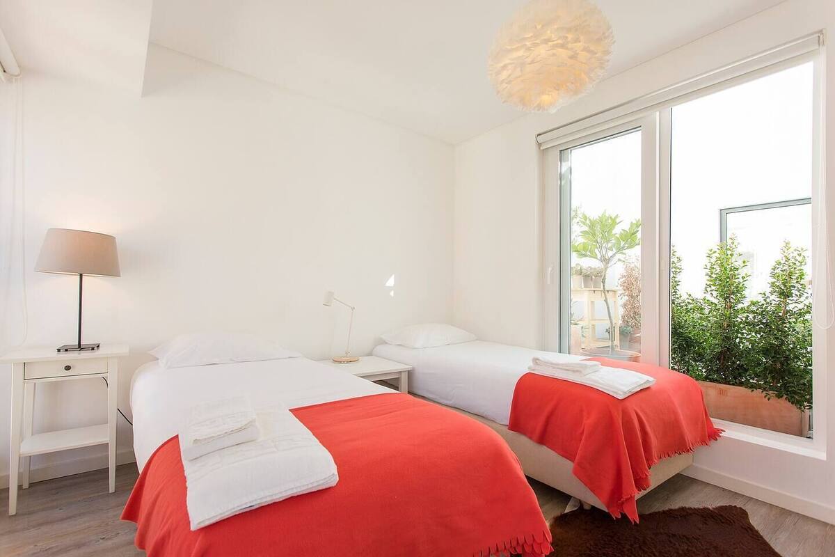 Departamento, 1 habitación, Terraza | Insonorización, tabla de planchar con plancha y cunas gratuitas