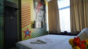 Individually decorated, laptop workspace, soundproofing, free WiFi