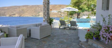 Vue depuis lâhĂ©bergement