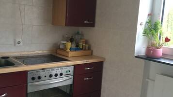 Apartment, 2 Bedrooms, Balcony | Private kitchen | Fridge, microwave, dishwasher, coffee/tea maker