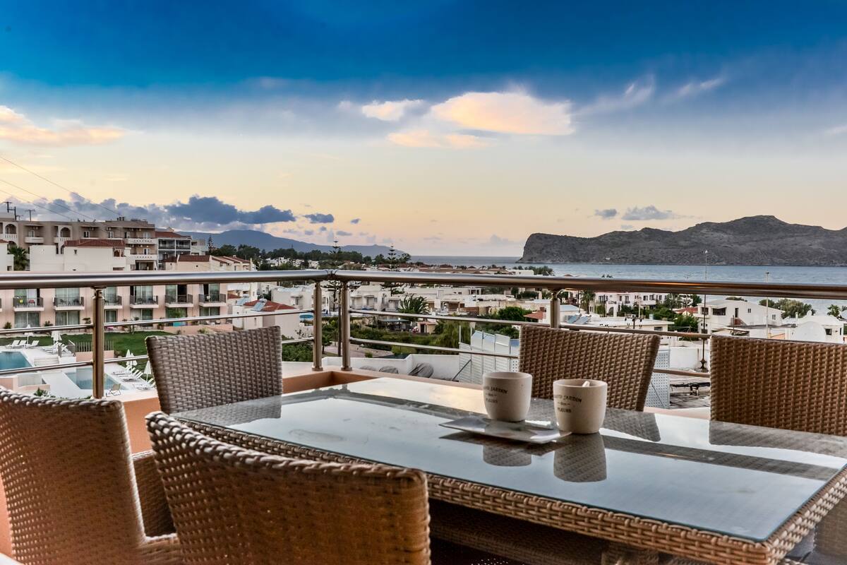 Luxury-Villa, 3 Schlafzimmer, Meerblick (I) | Blick vom Balkon