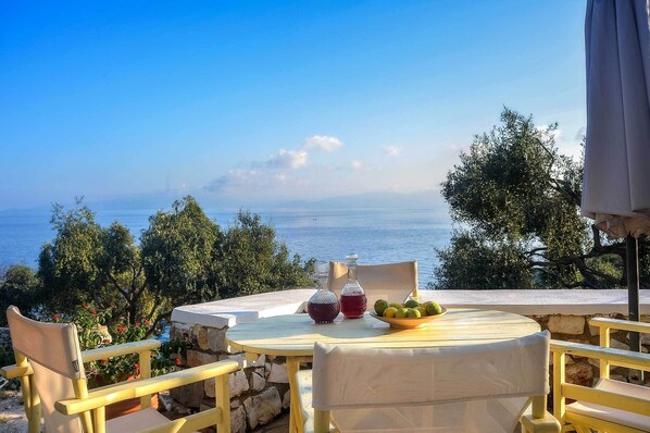 Apartment, 1 Bedroom, Beachfront (Seaside) | Terrace/patio