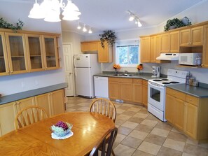 Basic Cabin, 3 Bedrooms, Lake View (10) | Private kitchen | Fridge, microwave, coffee/tea maker