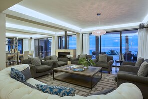 Luxury Villa, 4 Bedrooms, Ocean View | Living area