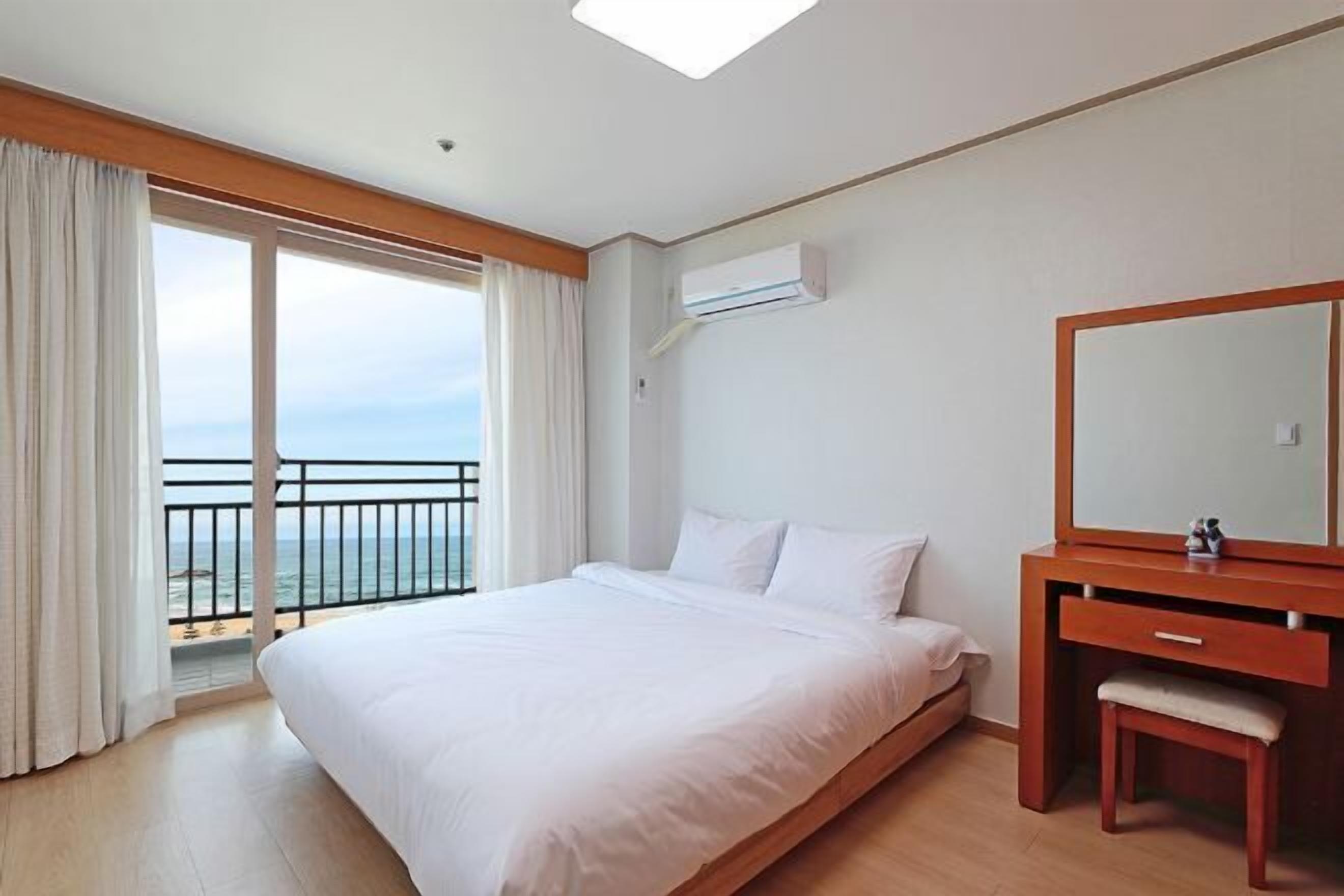 Premium bedding, blackout drapes, soundproofing, free WiFi